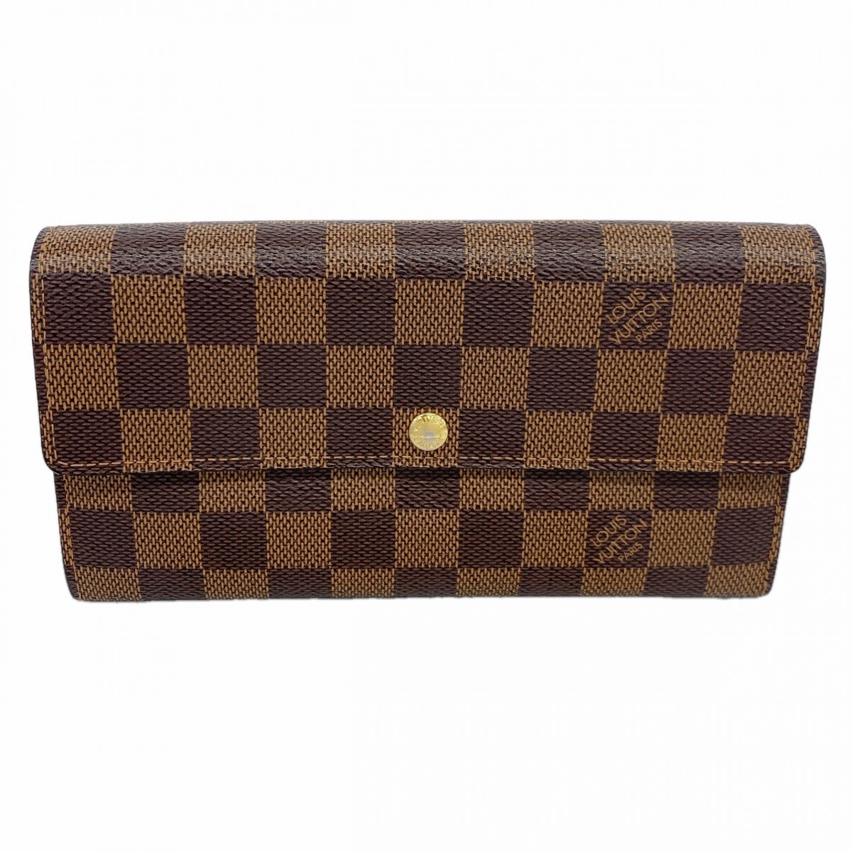 ★最終価格【6dc2882】ルイヴィトン 長財布 ダミエ ポルトフォイユサラ N61734 エベヌ【中古】レディース
