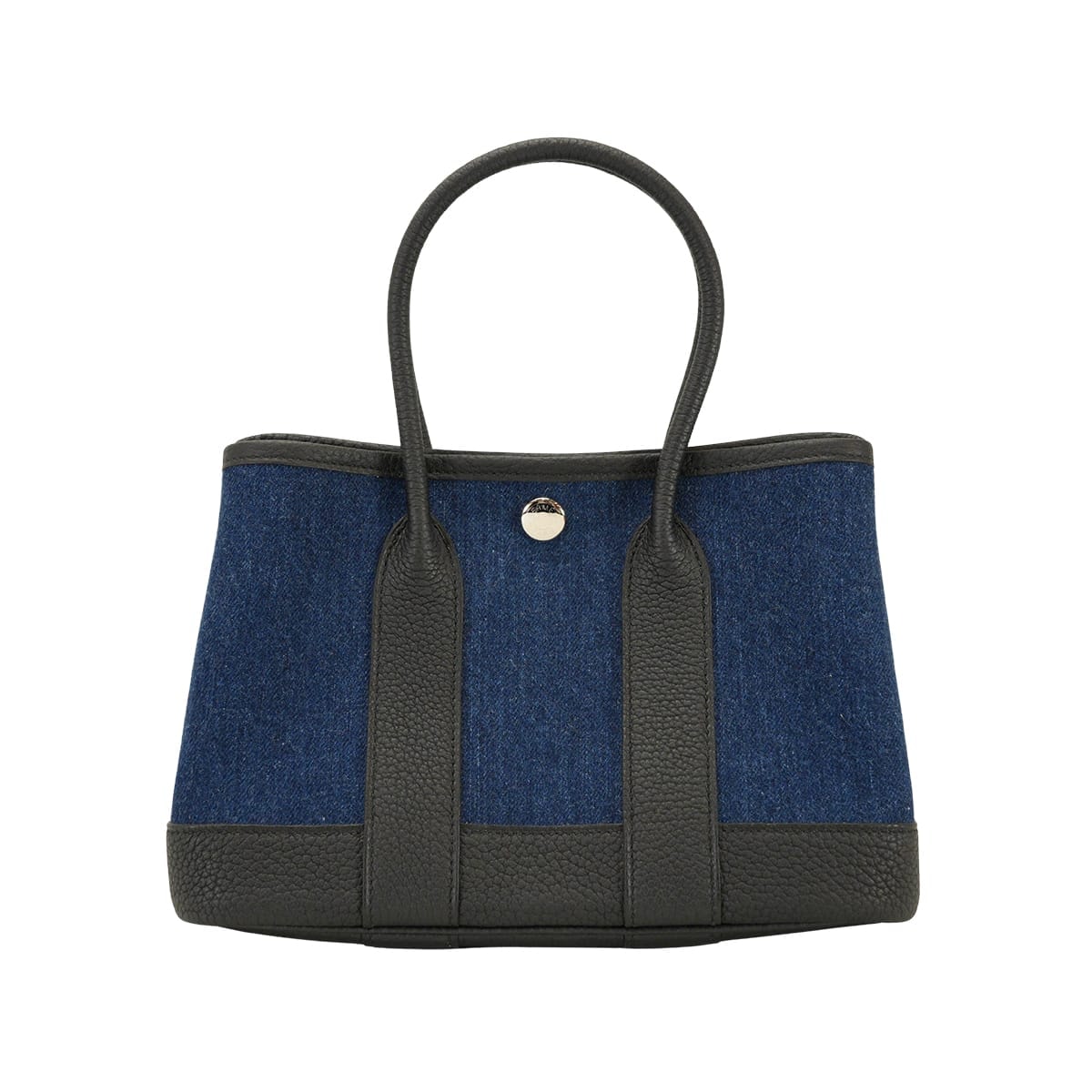 2026年春夏 HERMES エルメス ハンドバッグ ネオ ガーデンパーティ 23 デニムモワイヤン/黒(ブラック) デニム/ネゴンダ シルバー金具 K刻印 新品