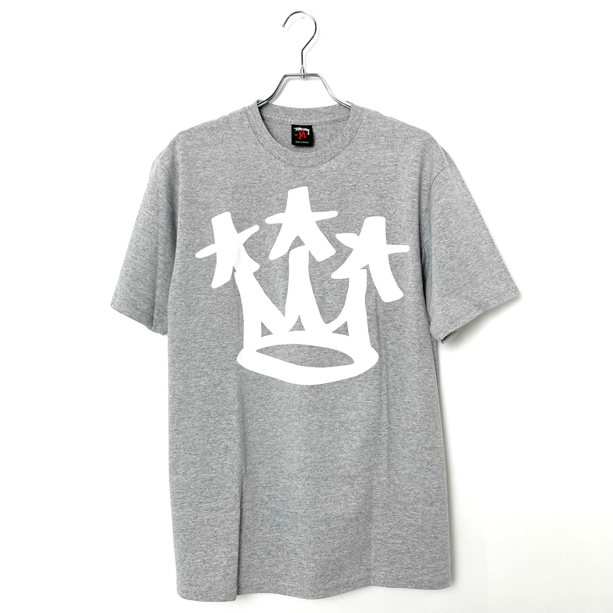 00's ×HAZE Crown Graffiti Graphic Tee Shirt Gray