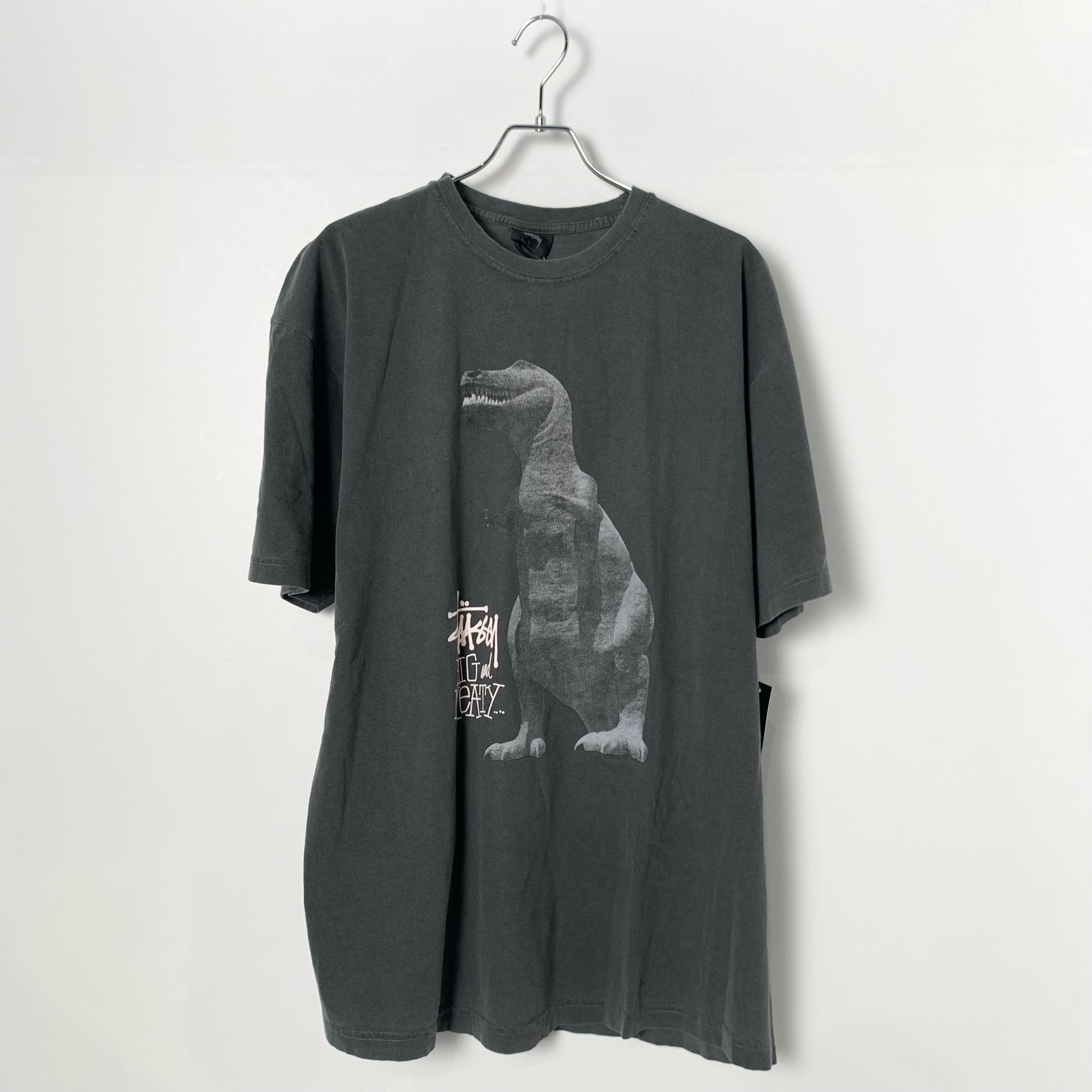 STUSSY BIG and MEATY TEE Charcoal