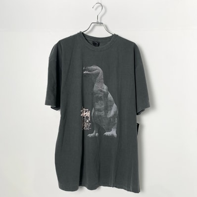 STUSSY BIG and MEATY TEE Charcoal