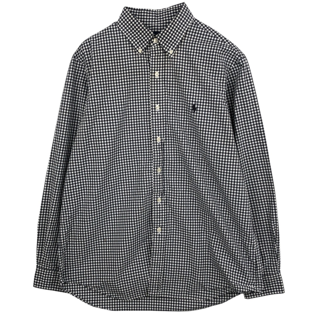 古着 ラルフローレン Ralph Lauren ギンガムチェック 長袖 ボタンダウンチェックシャツ メンズL相当/eaa625243