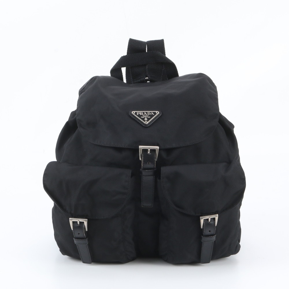 ■美品 プラダ テスート ナイロントライアングルロゴリュックサック