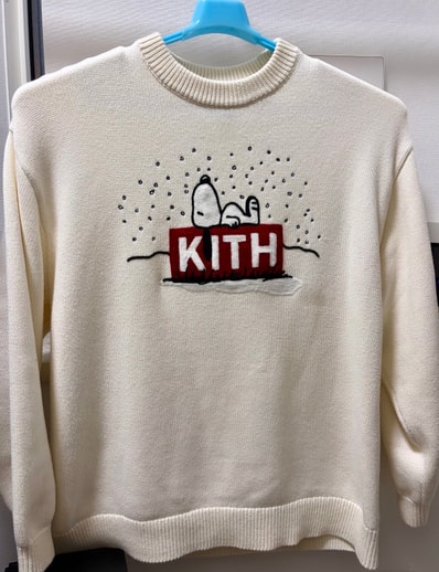 Kith for Peanuts Snoopy Sweater "Sandrift"