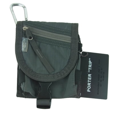 PORTER ポーター TRIP トリップ カメラケース ポーチ 日本製 グレー系【中古】