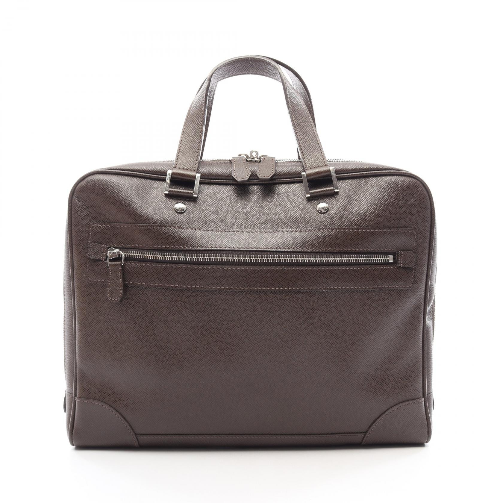 ルイ・ヴィトン LOUIS VUITTON イゴール ブリーフケース バッグ レザー タイガ グリズリ メンズ ブラウン系 M31178 【中古】