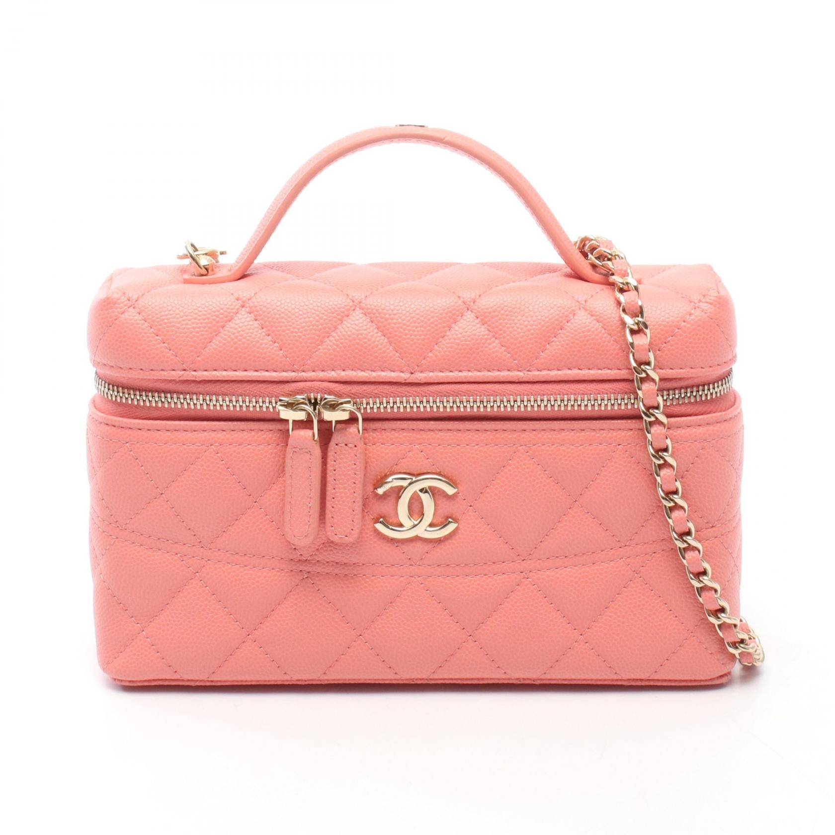 シャネル CHANEL マトラッセ バニティ 2WAY ハンドバッグ バッグ キャビアスキン(グレインドカーフ) レディース ピンク系 AP4407 【中古】