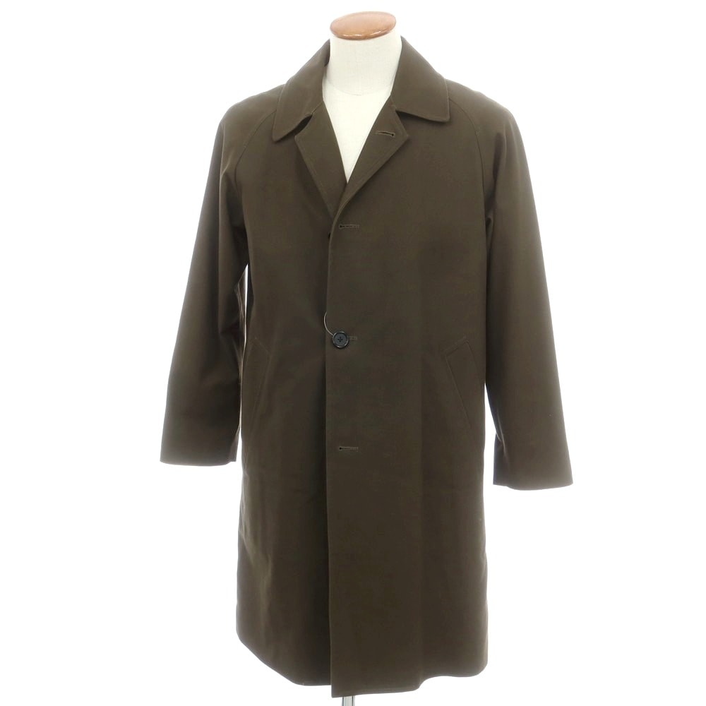 【中古】ピーエス ポールスミス PS Paul Smith ツイルコットン ステンカラーコート ダークオリーブ【サイズM】【メンズ】