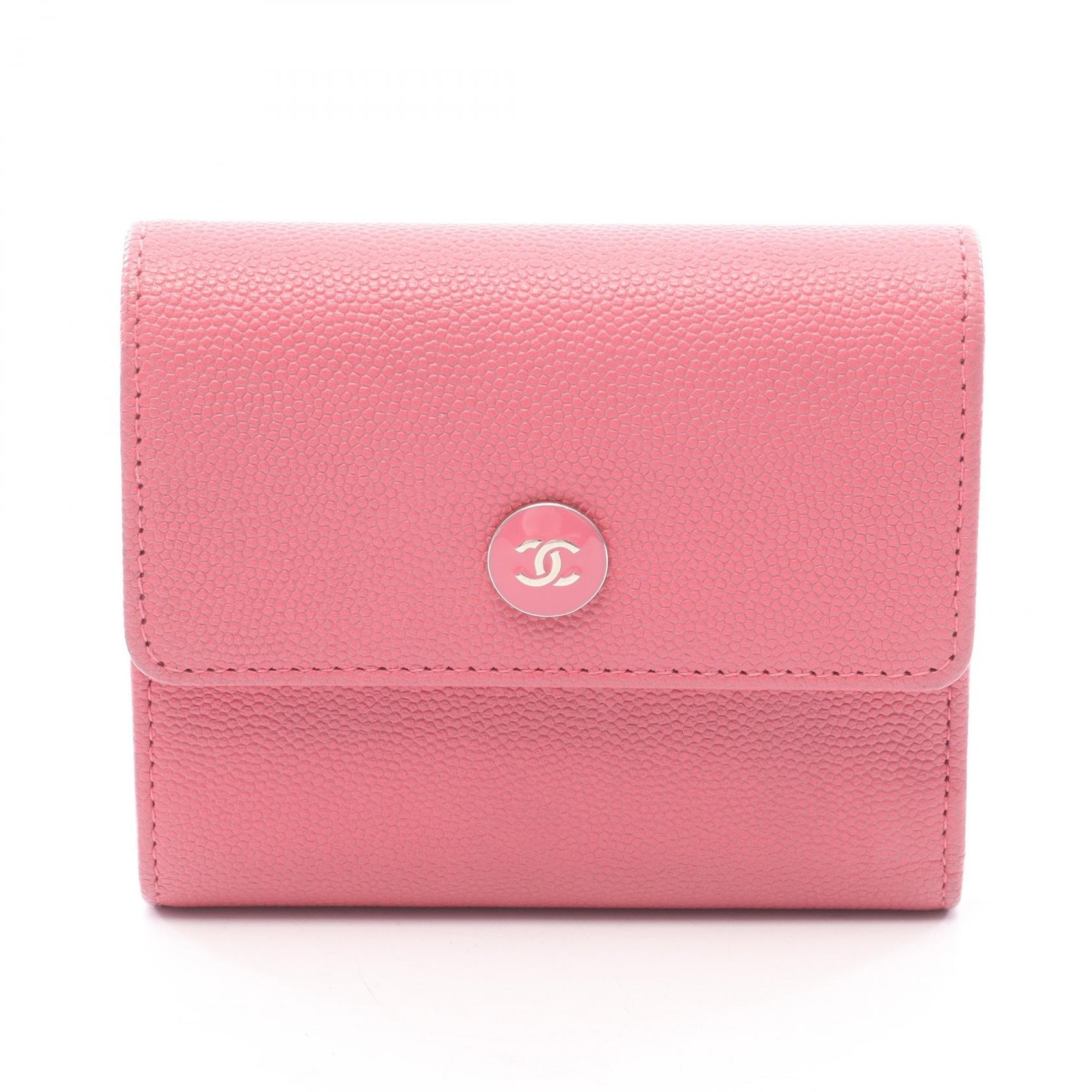 ★SALE【6bb2949】シャネル 長財布 マトラッセ キャビアスキン ピンク ゴールド金具【中古】レディース CHANEL - ☆最終価格【6db2215】シャネル 三つ折り長財布 マトラッセ