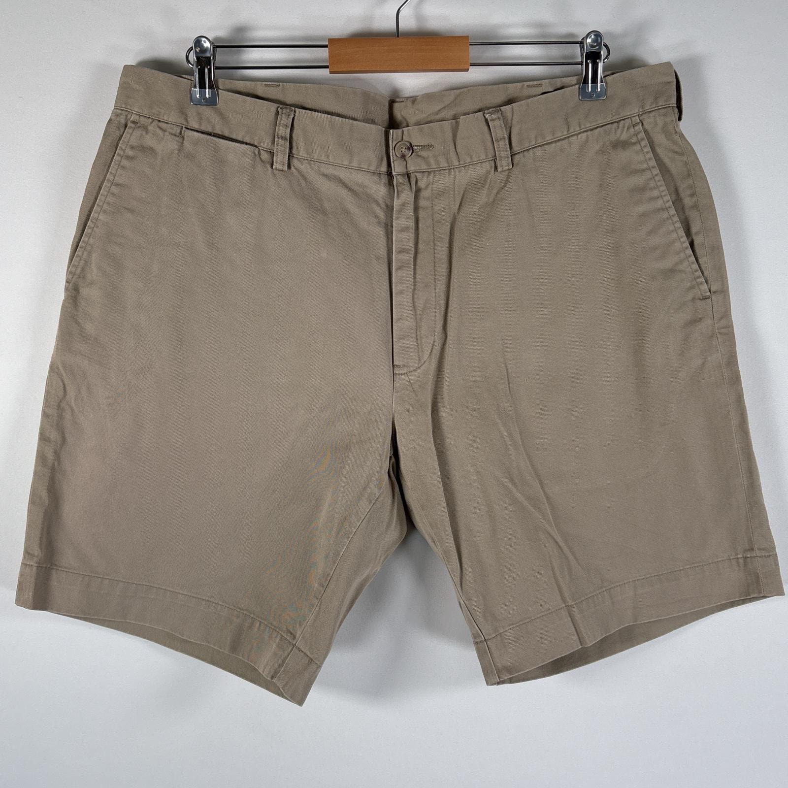 古着 ポロ・ラルフローレン POLO RALPH LAUREN ショートパンツ チノパン ポロチノ 大きいサイズ ワンポイントロゴ w38  ベージュ系 メンズ