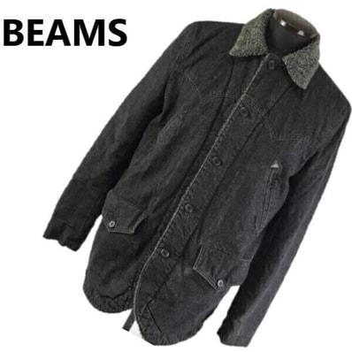 ビームスBEAMS ブラックデニムブルゾン/カバーオール メンズM 管NO. 9-019
