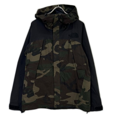 ノースフェイス NP61545 ブラック カモフラ NOVELTY MOUNTAIN JACKET ノベルティ マウンテンジャケット L