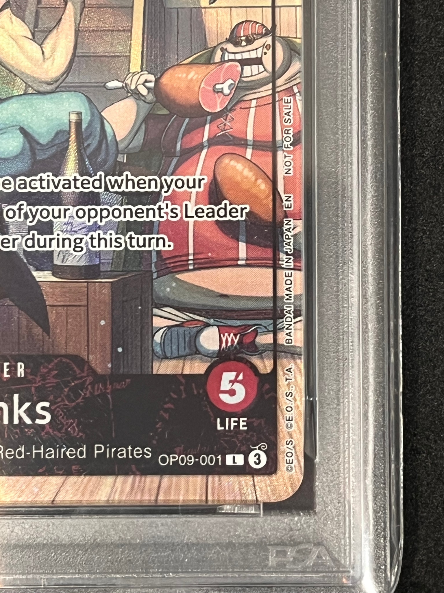 PSA10 シャンクス L-P [OP09-001] PSA10】シャンクス L [OP09-001]【英語版】(プロモーションカード「PSA