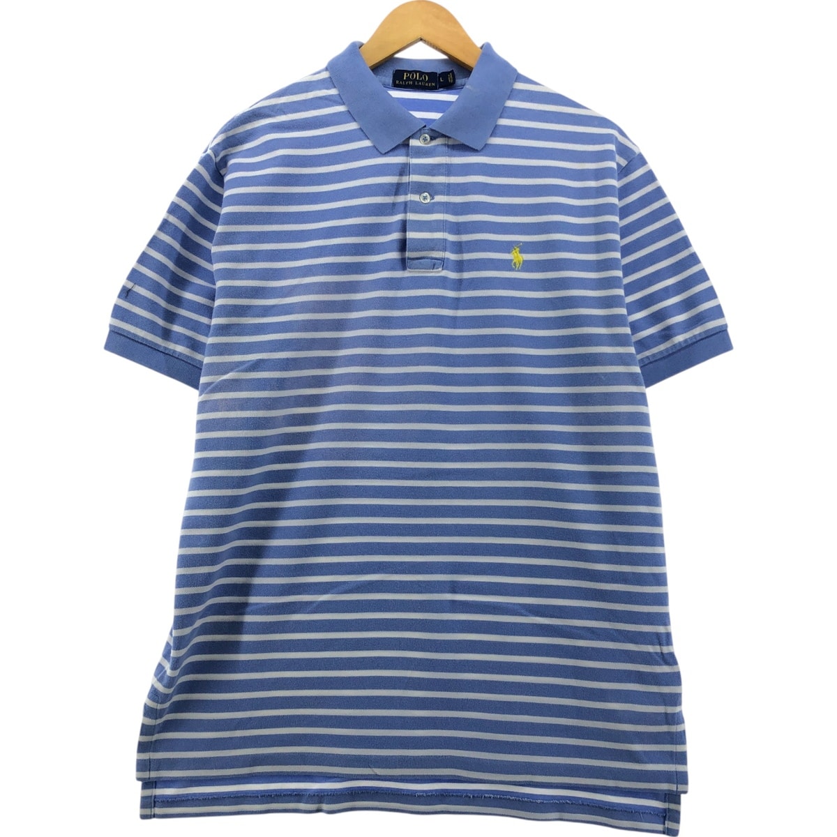 古着 ラルフローレン Ralph Lauren POLO RALPH LAUREN 半袖 ボーダー ポロシャツ メンズL相当/eaa554662