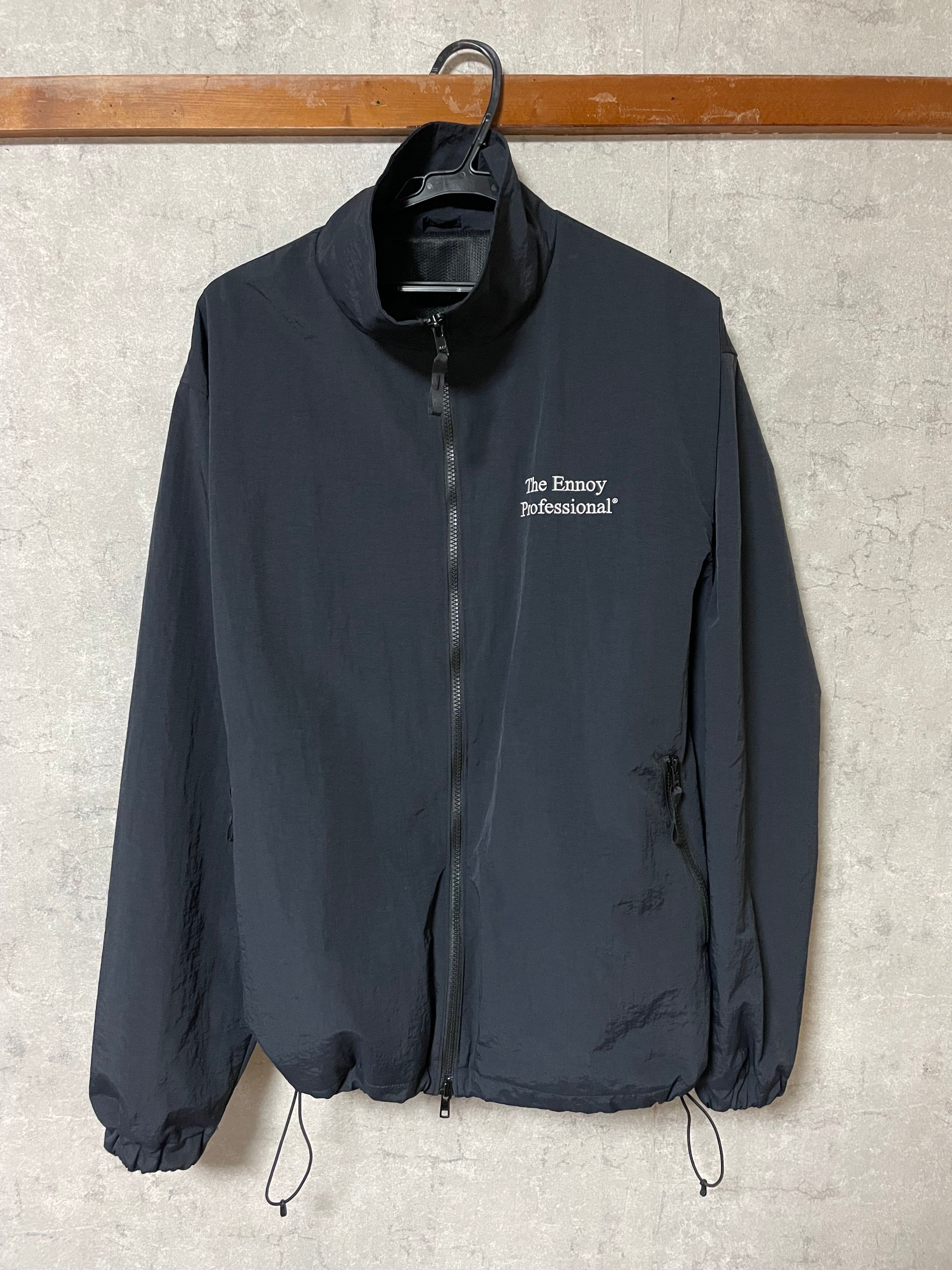 ENNOY 23AW Stylistshibutsu Nylon Track Suit Set Up Black × White AW23BRENJK02LP / AW23BRENPT04LP