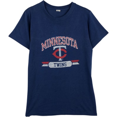 古着 80年代~ チャンピオン Champion MLB MINNESOTA TWINS ミネソタツインズ ロゴプリントTシャツ メンズXS相当 ヴィンテージ/eaa640810