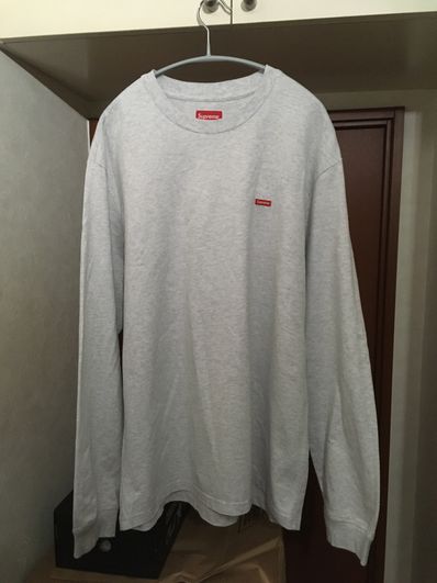 Supreme Small Box L/S Tee "Grey"(21SS)