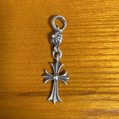 Chrome Hearts 1 Ball Tiny CH Cross Charm "Silver"