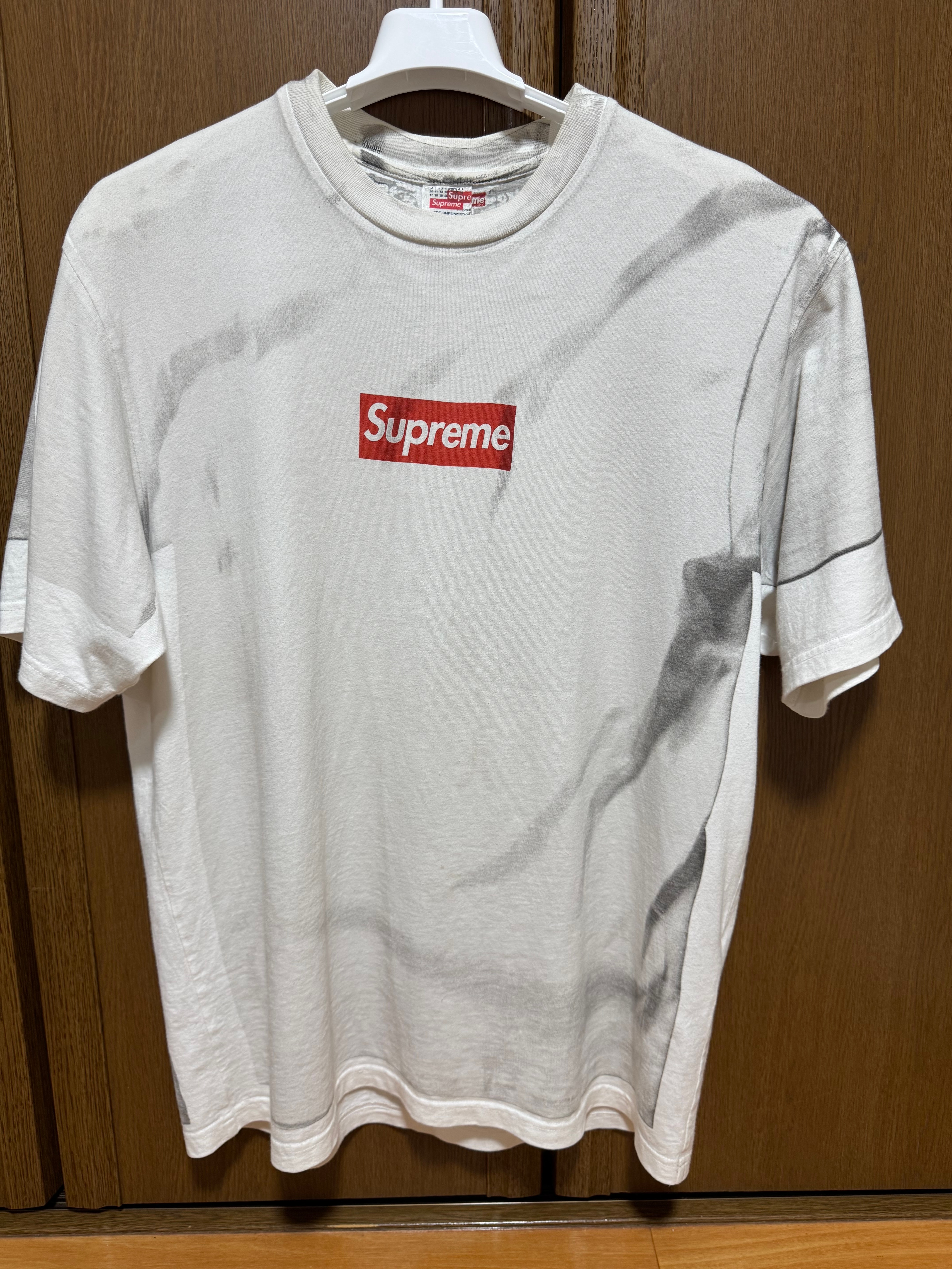 Supreme x MM6 Maison Margiela Box Logo Tee "White"