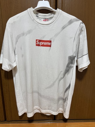 Supreme x MM6 Maison Margiela Box Logo Tee "White"