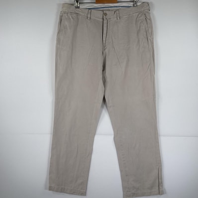 古着 ポロ・ラルフローレン POLO RALPH LAUREN チノパンツ ポロチノ ワンポイント スラックス 大きいサイズ w38 L32 ベージュ メンズ