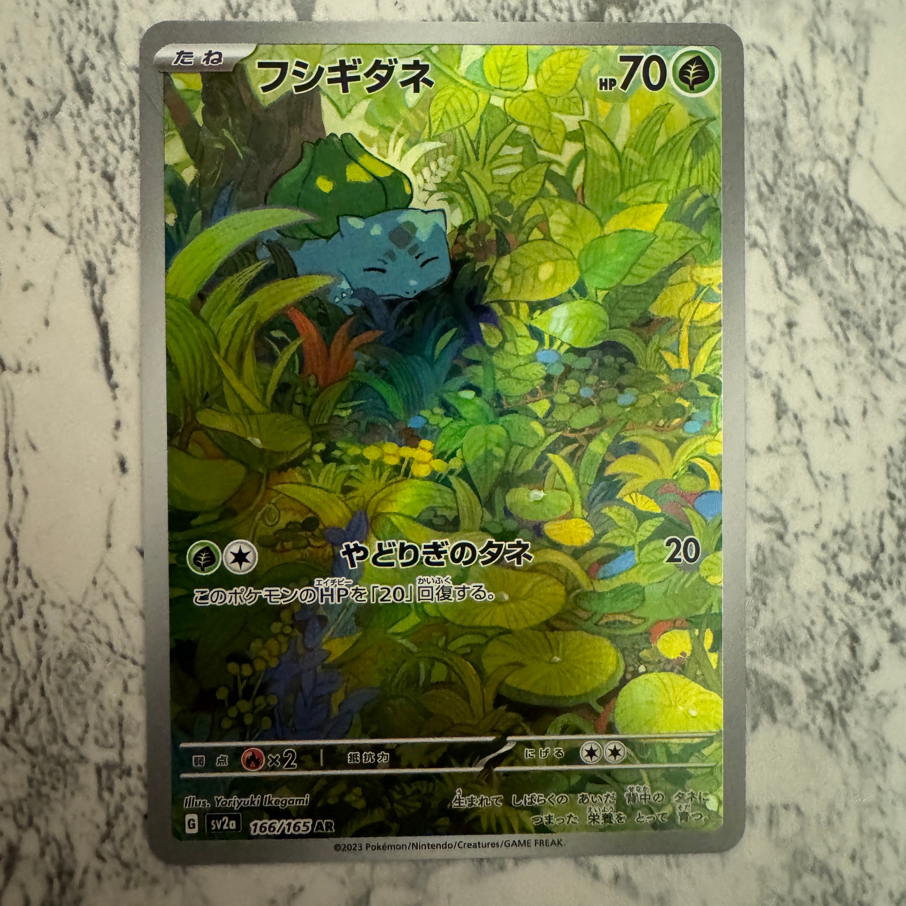 フシギダネ AR[SV2a 166/165](強化拡張パック「ポケモンカード151」)