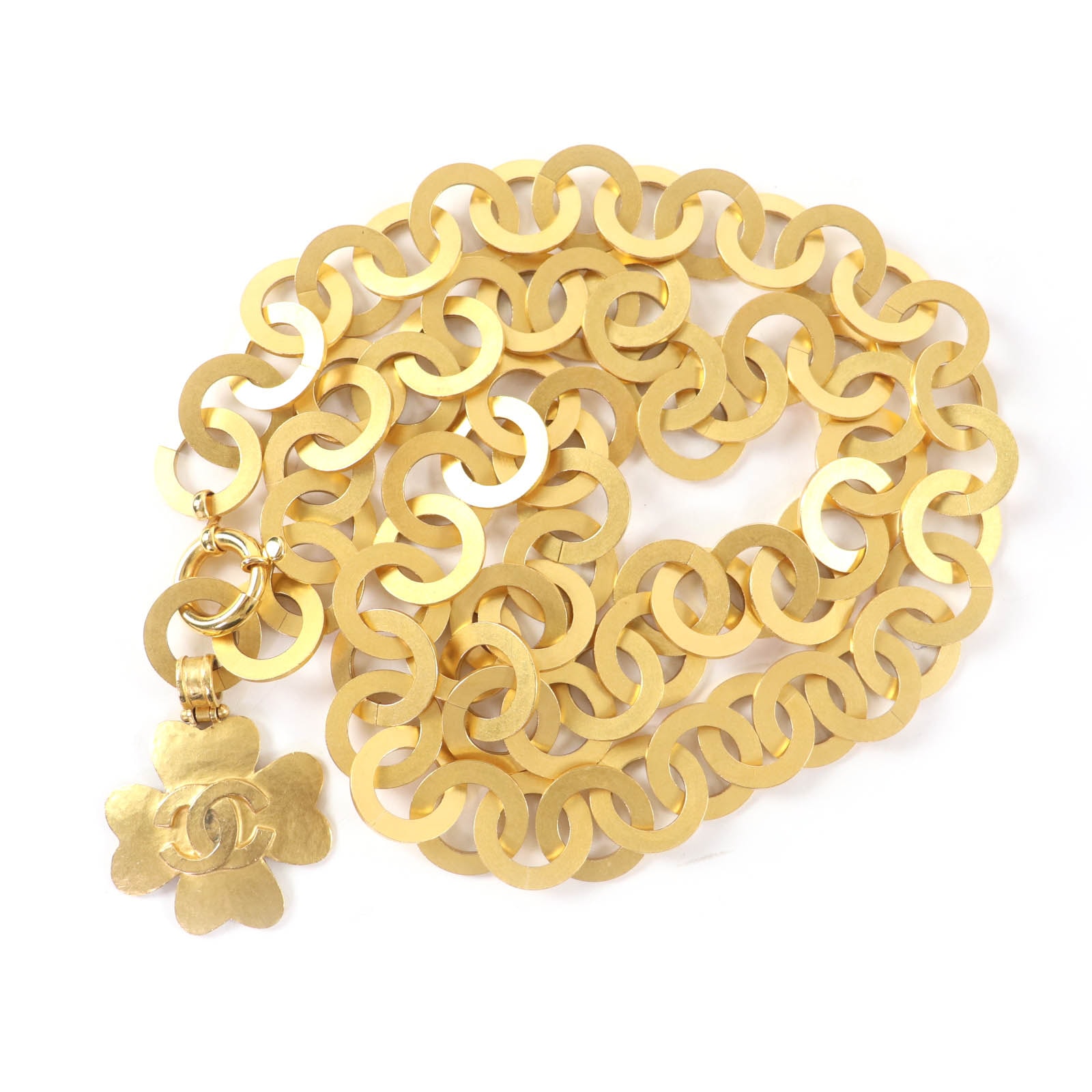 美品 シャネル ベルト ゴールド レディース 95 P