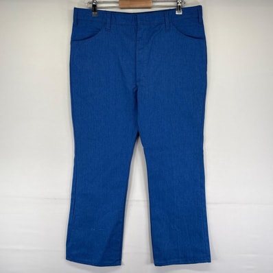 古着 70's/70年代 ヴィンテージ ディッキーズ Dickies デニム パンツ ブーツカット フレアパンツ チビタグ W38 L29 ブルー系 メンズ