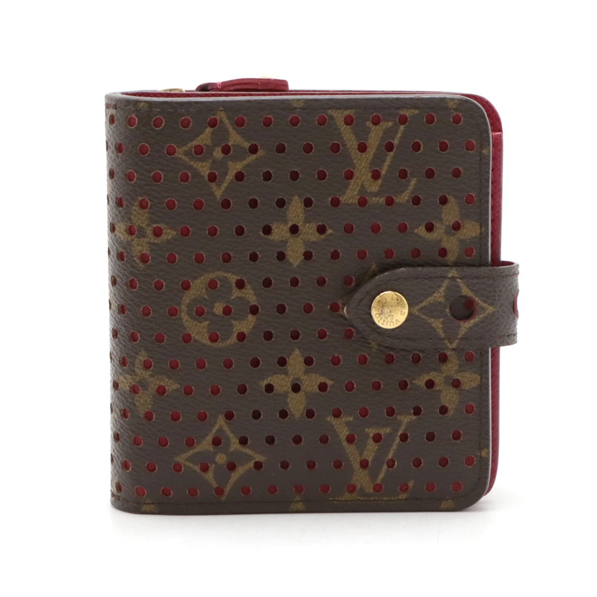 ルイ・ヴィトンコンパクトジップ モノグラムペルフォ M95188