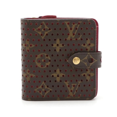 ルイ・ヴィトンコンパクトジップ モノグラムペルフォ M95188