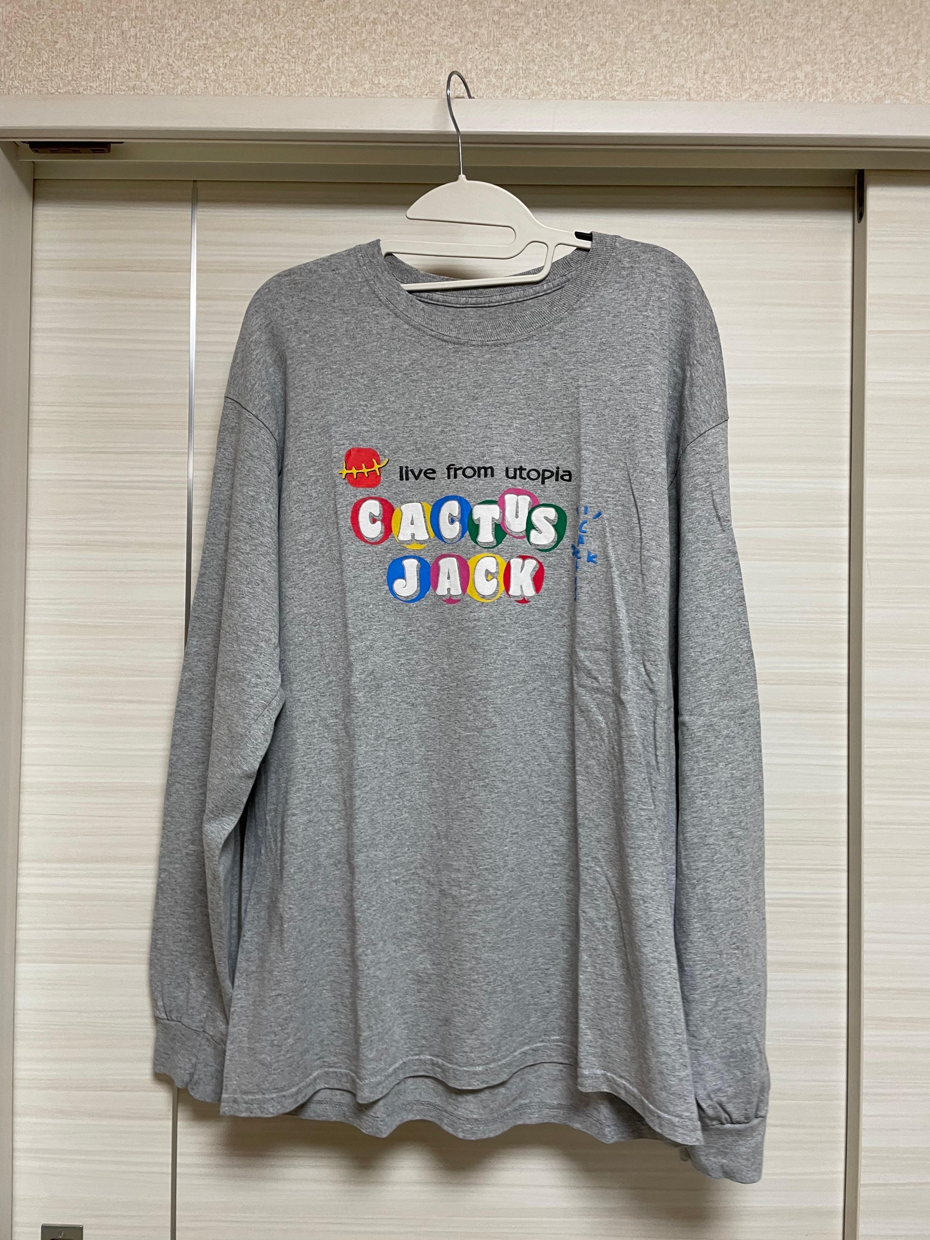 Travis Scott Cactus Jack x McDonald's Cj Live From Utopia L S T-Shirt "Grey"