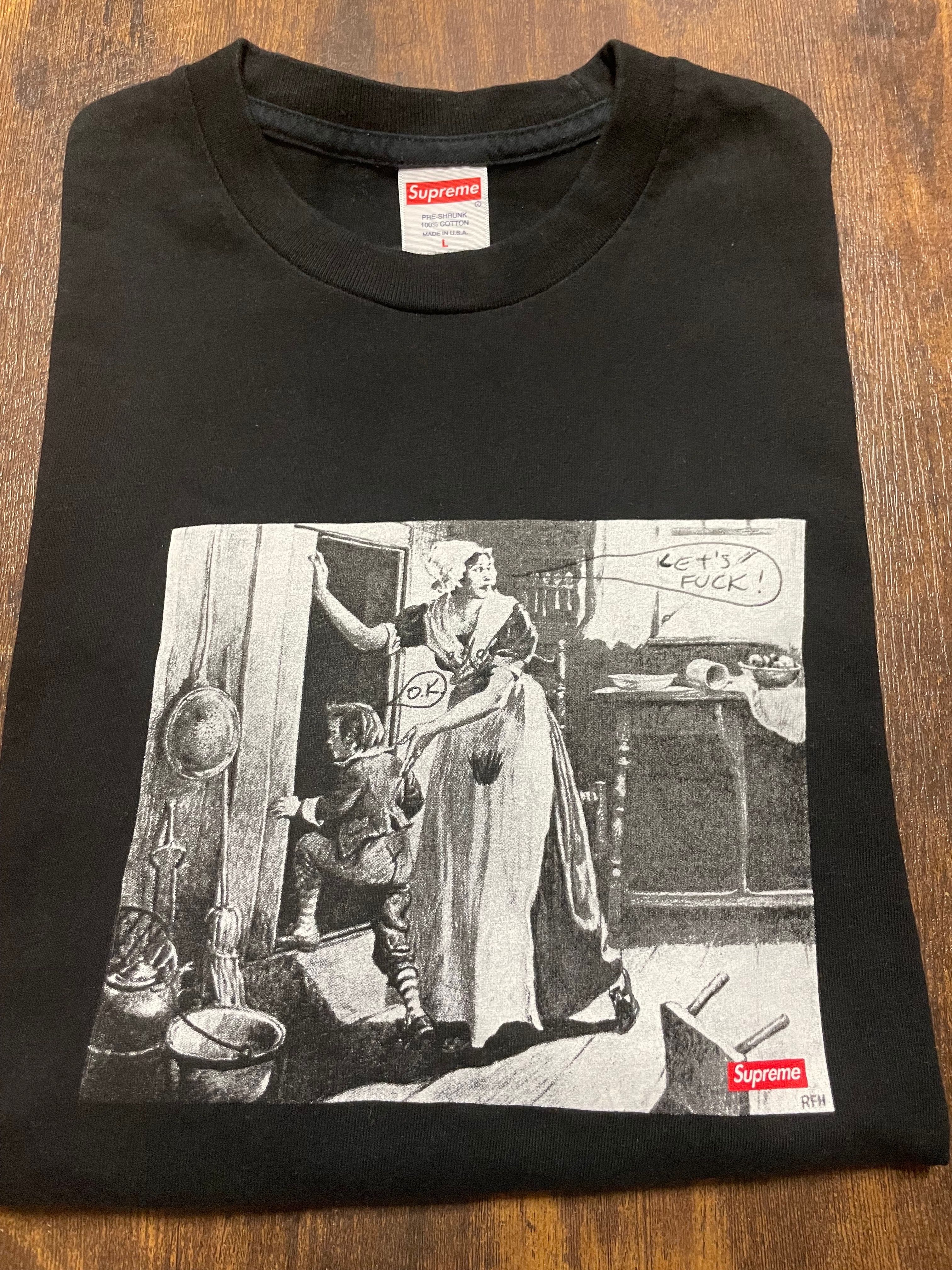 Supreme / Mike Kelley Hiding From Indians Tee "Black"