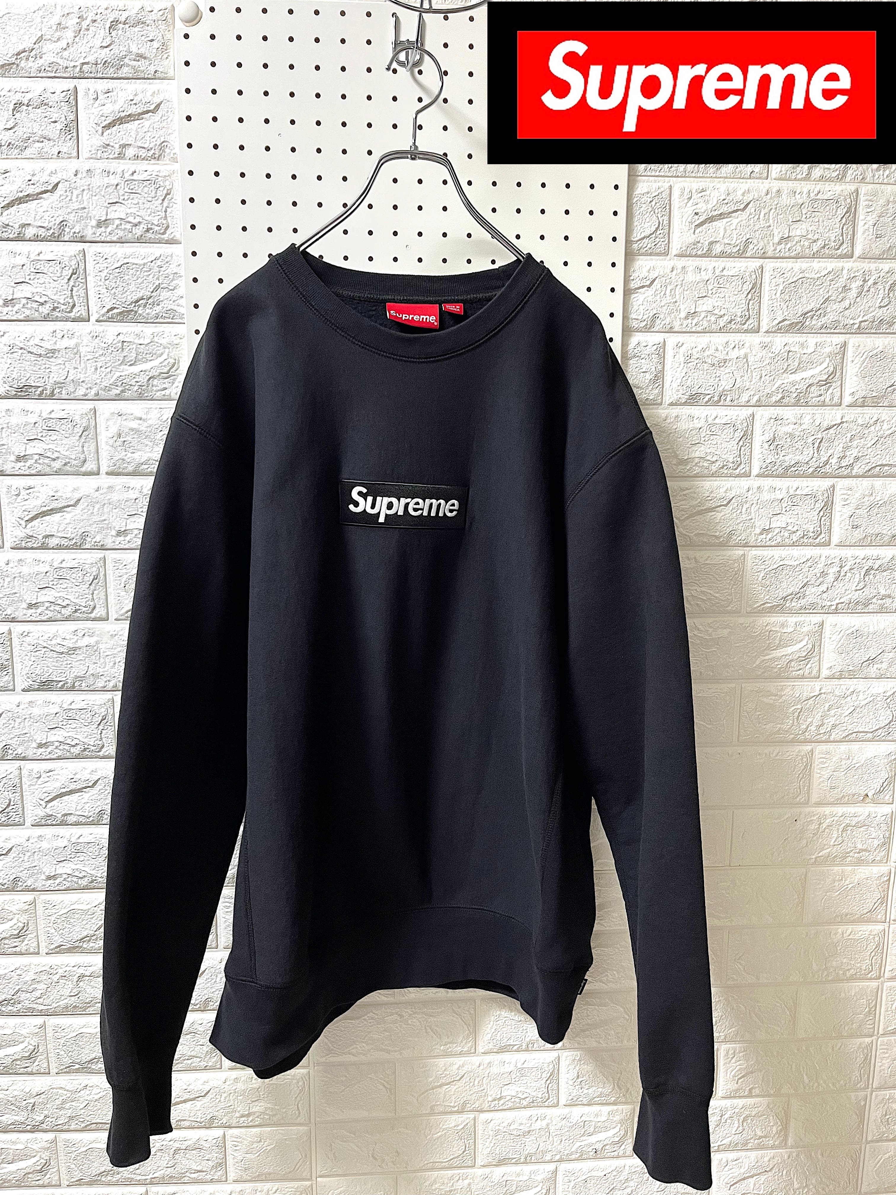 Supreme Box Logo Crewneck Sweatshirt "Black" (18FW)