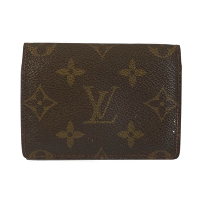 LOUIS VUITTON ルイヴィトン モノグラム ブラウン PVC 名刺入れ カードケース 601047 【中古】