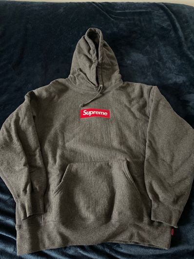 Supreme Box Logo Hooded Sweatshirt "Charcoal" (21FW)