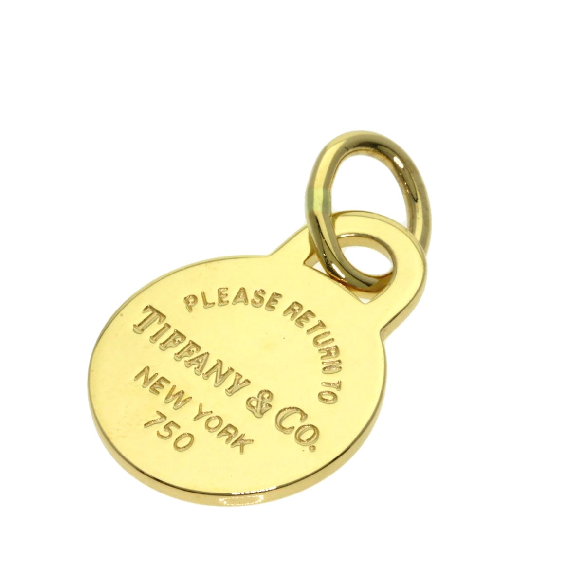 TIFFANY&Co. ティファニー リターントゥ ラウンド ペンダントトップ K18YG レディース [中古]