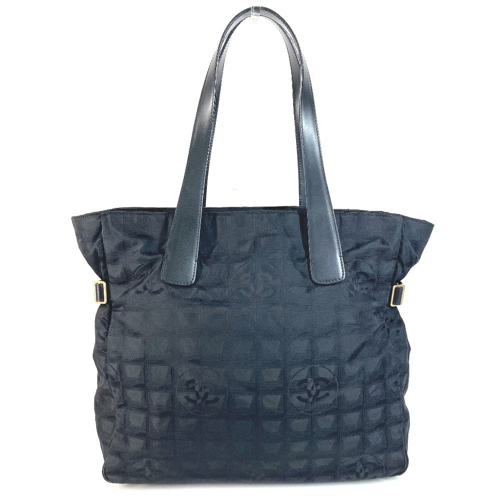 シャネル CHANEL ニュートラベルライン GM ココマーク A15825  ニュートラベルラインGM トートバッグ 肩掛け カバン  ヴィンテージシャネル Vintage Chanel ショルダーバッグ レザー/ナイロン ブラック