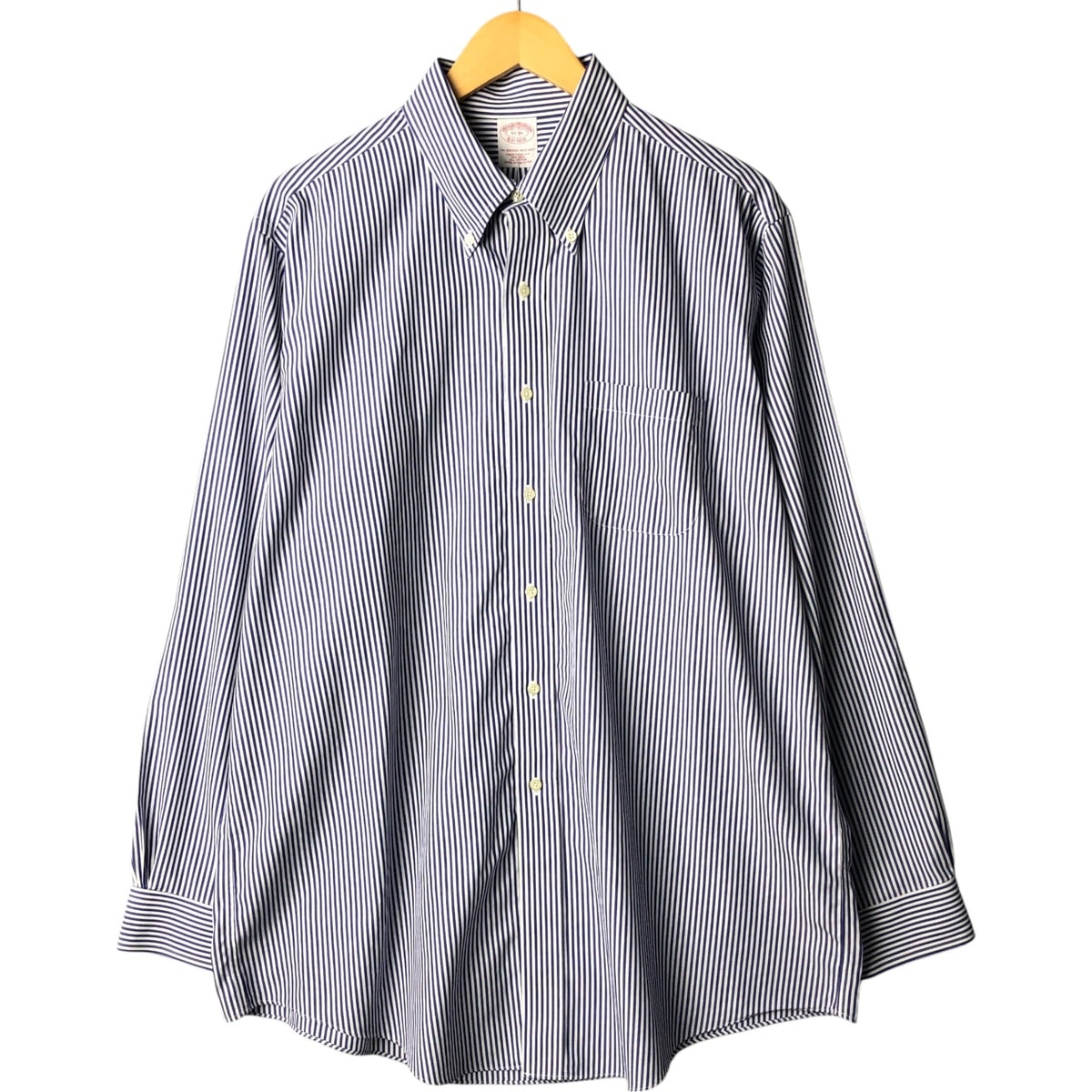 古着 ブルックスブラザーズ Brooks Brothers Est.1818 長袖 ボタンダウンストライプシャツ メンズXL相当/eaa566939