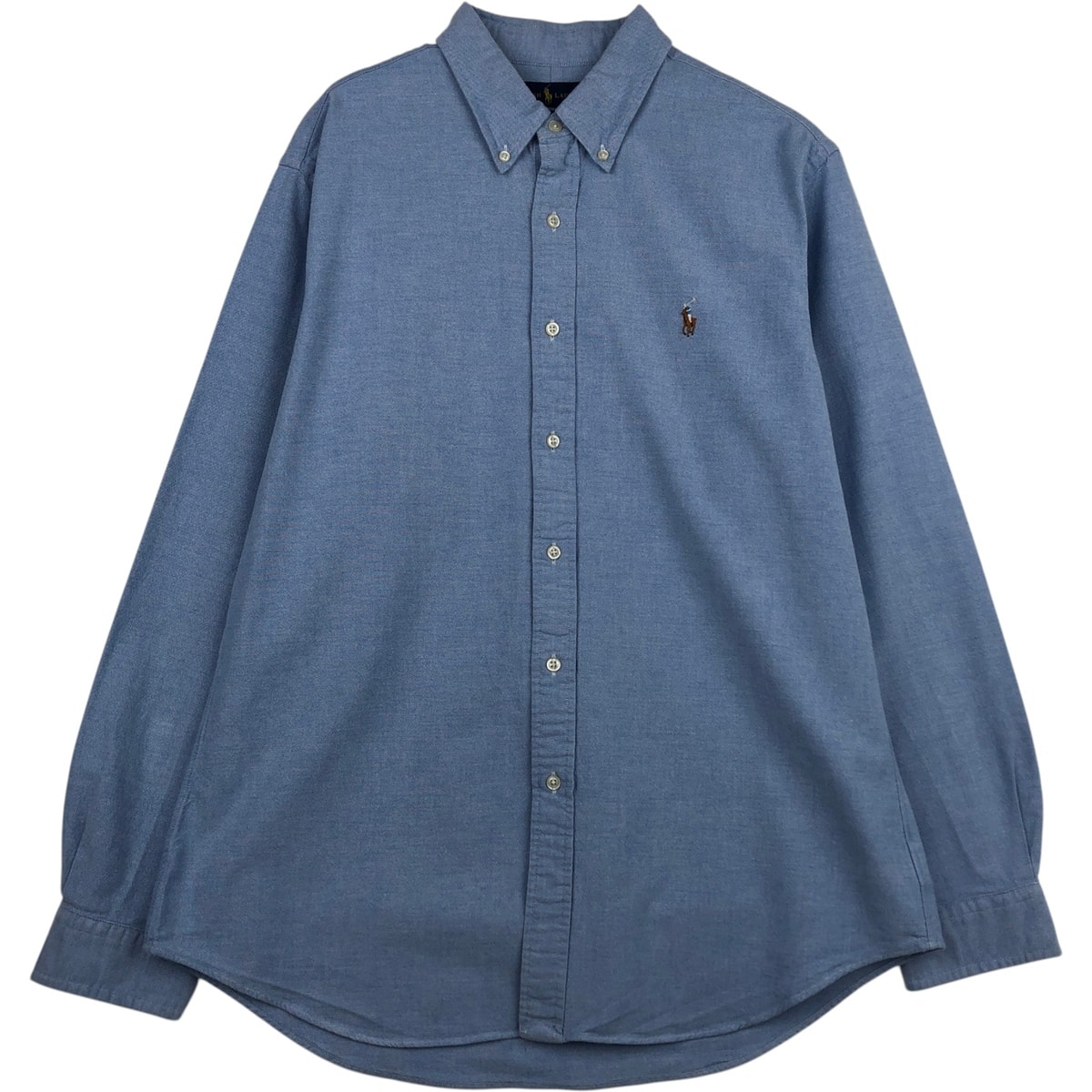 古着 ラルフローレン Ralph Lauren SLIM FIT STRETCH OXFORD 長袖 ボタンダウンシャツ メンズXL相当/eaa635601