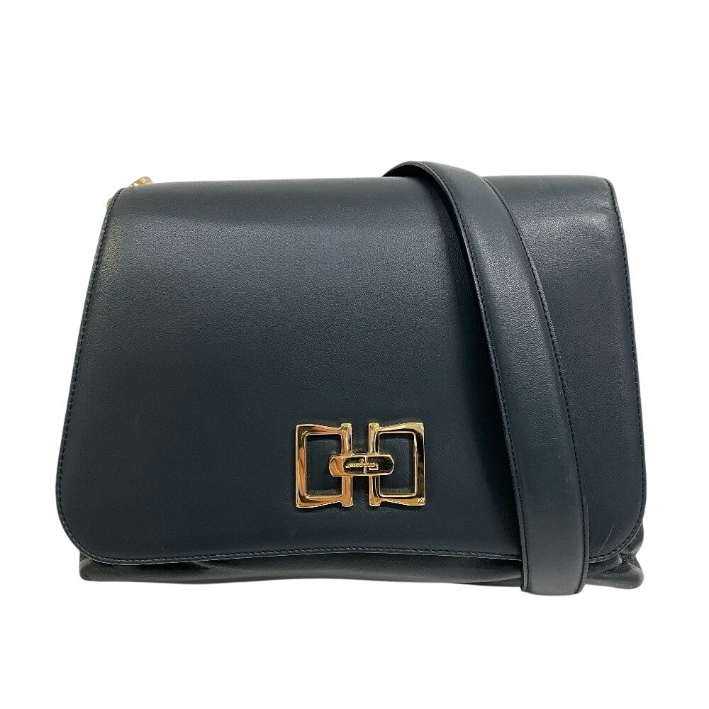 サルヴァトーレフェラガモ Salvatore Ferragamo ショルダーバッグ ターンロック ネイビー