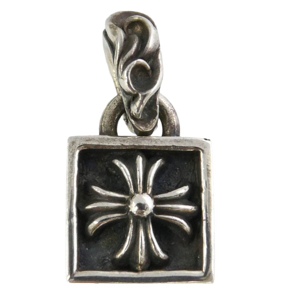 CHROME HEARTS クロムハーツ(原本無) FRAMED CH PLUS OLD オールド フレームドCHプラス チャーム ペンダントトップ シルバー系【中古】