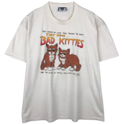 古着 90年代 リー Lee ネコ柄 アニマルTシャツ USA製 メンズXL相当 ヴィンテージ/eaa649583