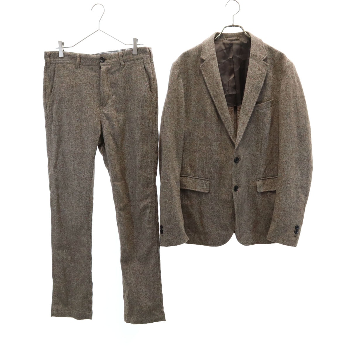 BEAMS ビームス パンツスーツ 上下セットアップ L ブラウン