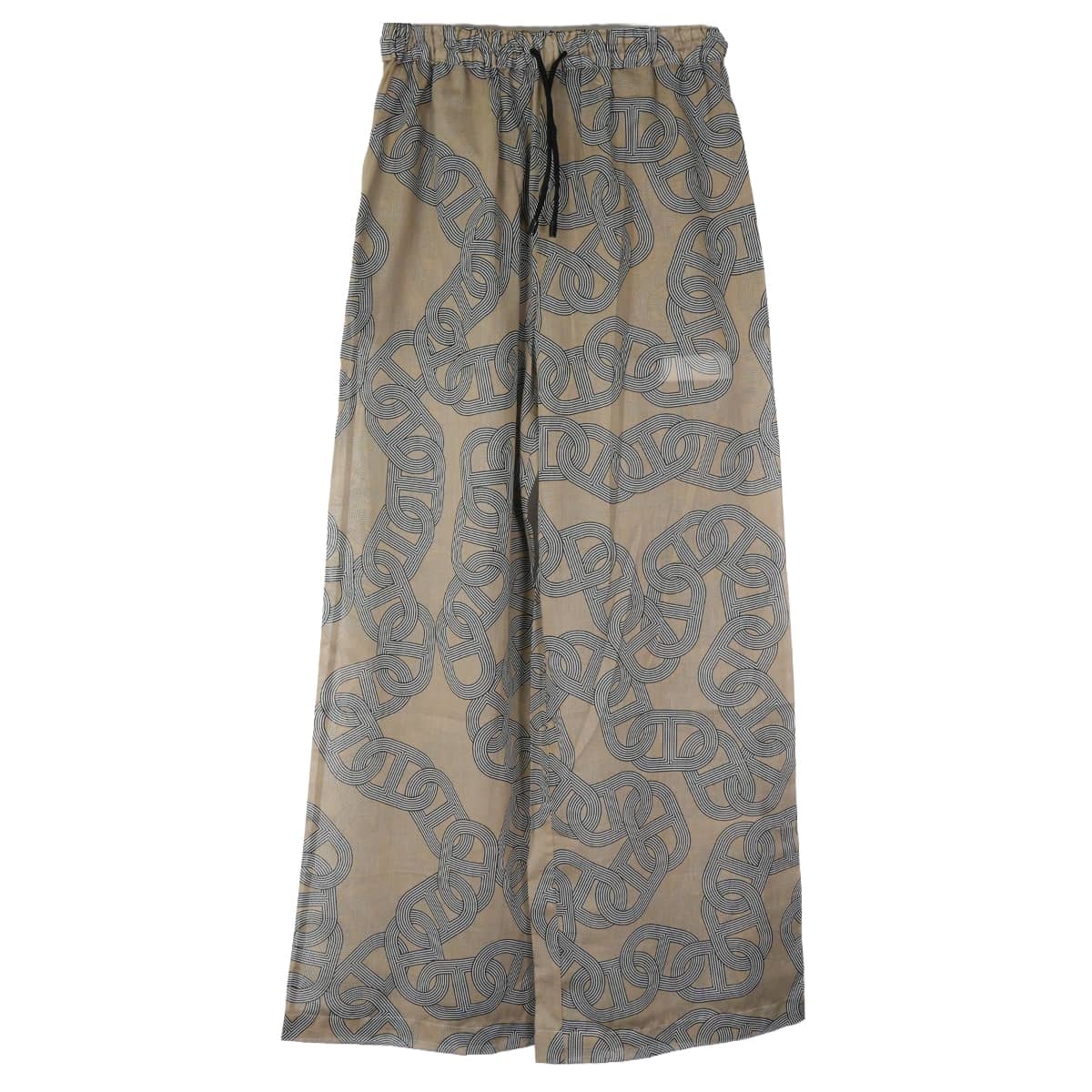 HERMES エルメス パンツ ビーチ 24番地のサーキット 白 (ホワイト)/ベージュ コットン #34 新品未使用