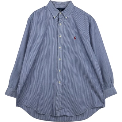 古着 ラルフローレン Ralph Lauren YARMOUTH 長袖 ボタンダウンストライプシャツ メンズXL相当/eaa643869