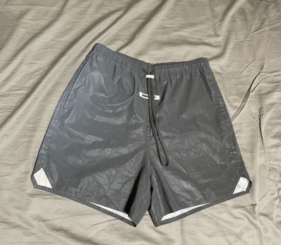 FEAR OF GOD ESSENTIALS Volley Shorts "Black Reflective"