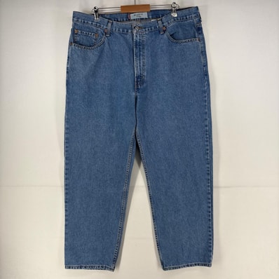 古着 リーバイス Levi's デニム パンツ 5ポケット 550 テーパード 大きいサイズ ジップフライ w42 L30 ブルー メンズ