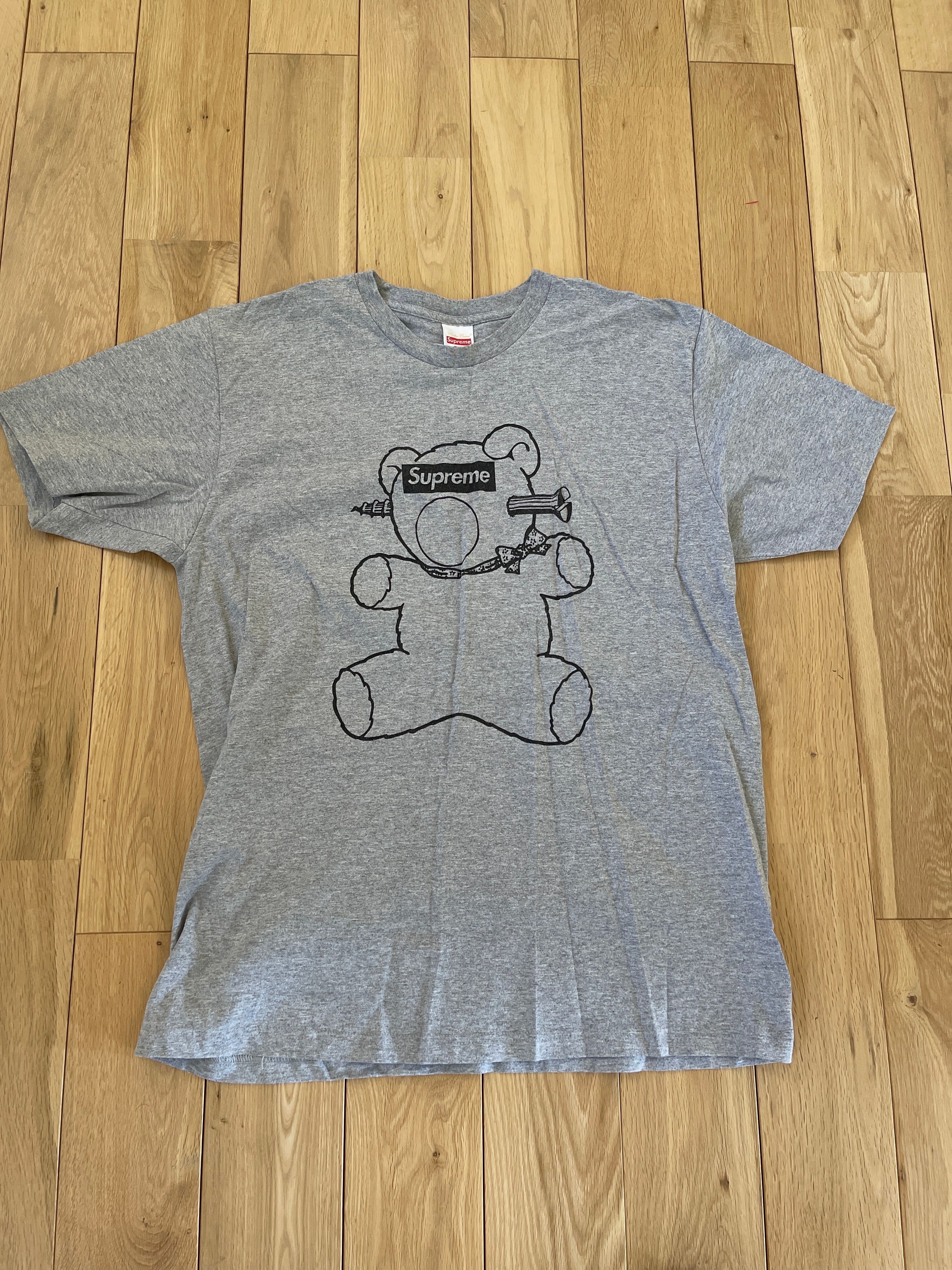 supreme undercover bear tee gray