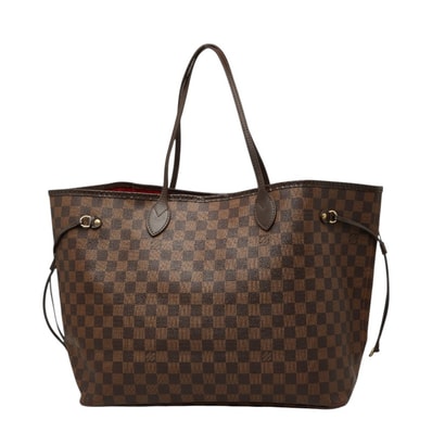 ルイ ヴィトン ダミエ ネヴァーフルGM トートバッグ N51106 ブラウン PVC レザー レディース LOUIS VUITTON 【中古】