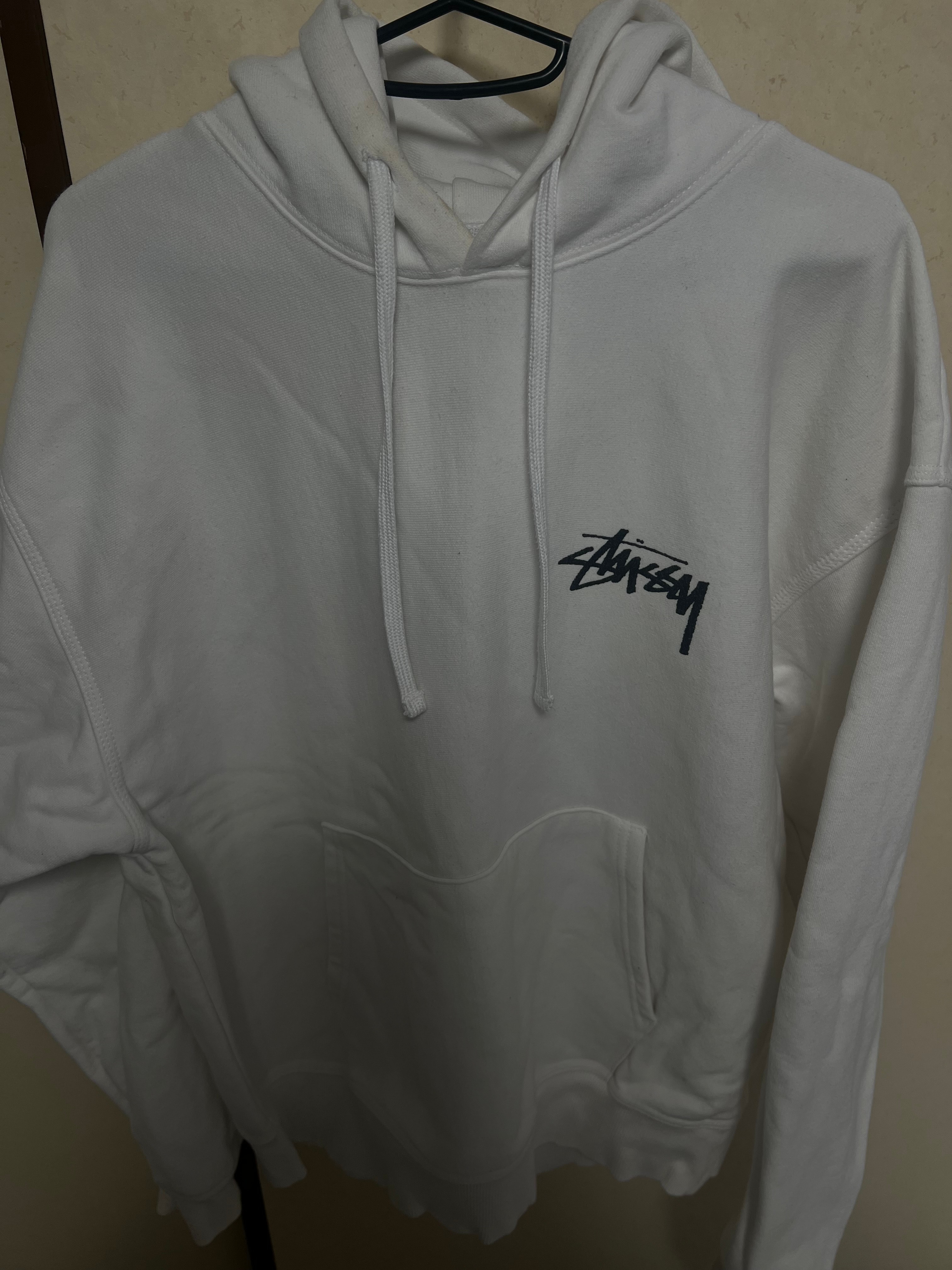 Stussy 8 Ball Fade Hoodie "White"